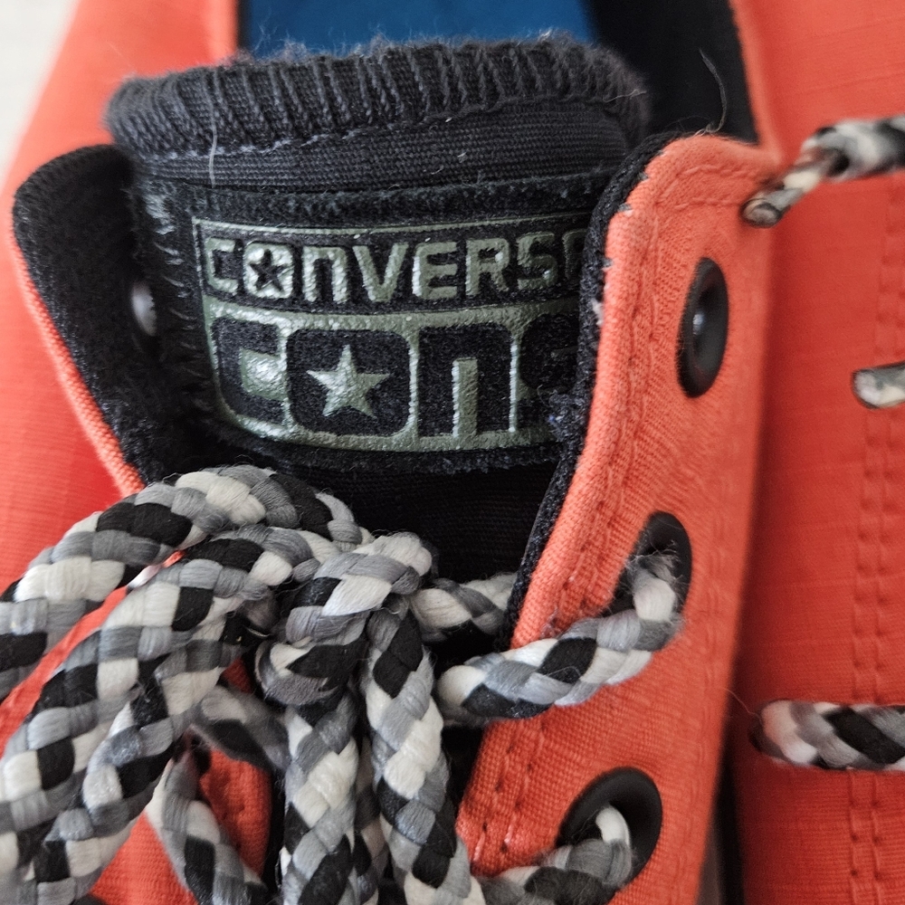 Converse CONS Chuck Taylor Sneakers Orange Skateboarding Men's 8 Women's 10 - Picture 4 of 6
